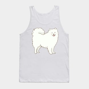 Cute samoyed dog smiling with tongue out Tank Top